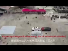 Couverture incendie à batterie électrique couverture incendie réutilisable couverture incendie voiture électrique